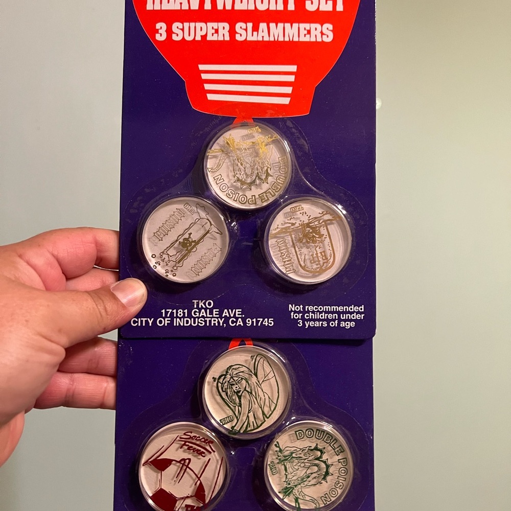 TKO vintage heavyweight POG Slammers (2 sets)